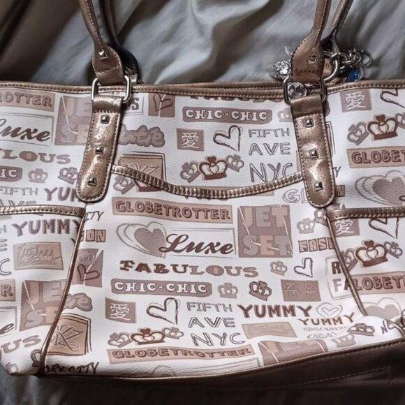 Kathy Van Zeeland Handbags - Kathy Van Zeeland Word Up Tote Shoulder Bag & Wallet